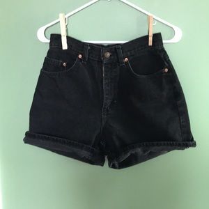 Vintage Lee black jean shorts